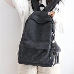 Canvas Women Backpack Shoulder Bags Teenager Girl School Bag Mochilas
