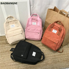 College Female School Bagpack Travel Shoulder Bags For Teenage Girls