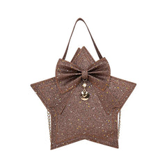 Pentagram Sequin Chain Crossbody Small Square Bag