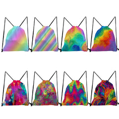 Colorful Print Backpacks For Students Rainbow Colors Art Creativity