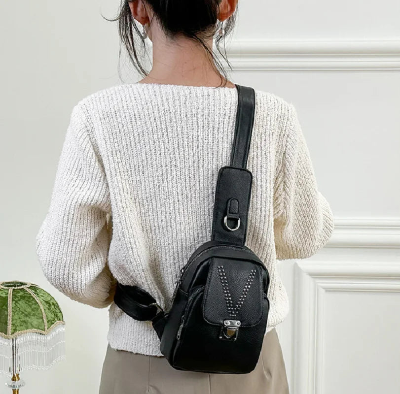 Women Small Shoulder Bag Crossbody Chest Pack Outdoor Waist Bag