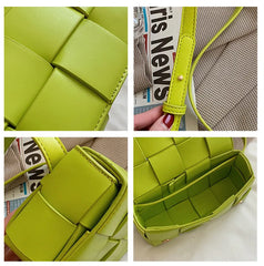 PU Leather Macaroon Small Waist Female Shoulder Bag Hand Bag Messenger Bags Fema