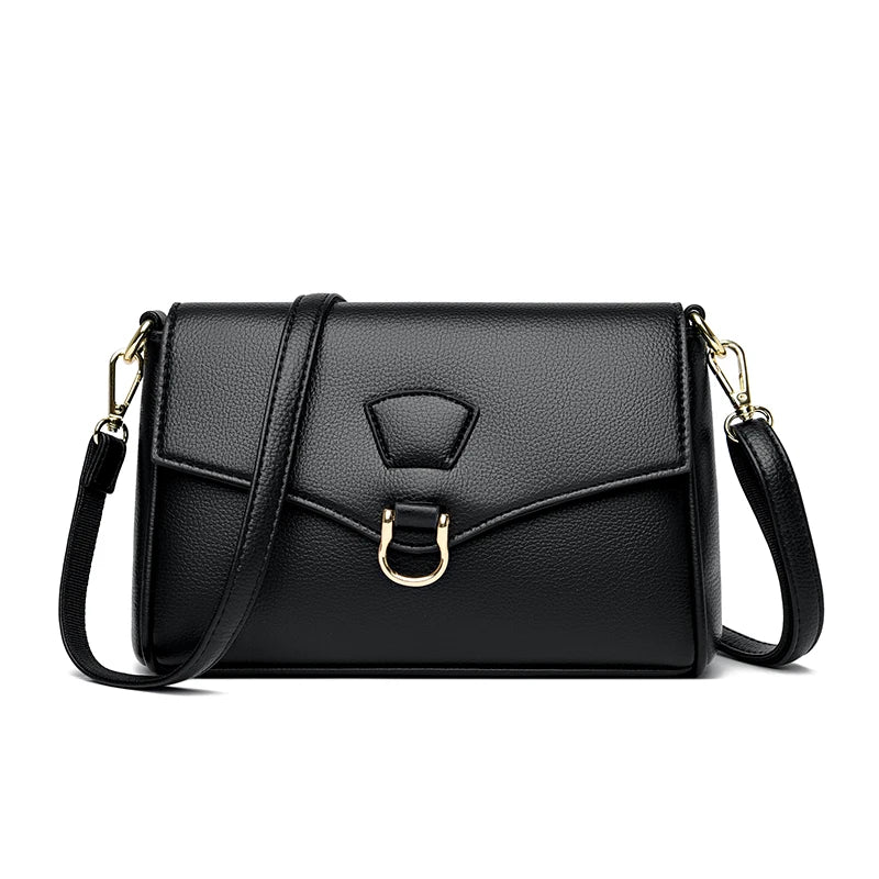 Fashionable Leather Crossbody Bag for Women, Multifunctional Shoulder Handbag