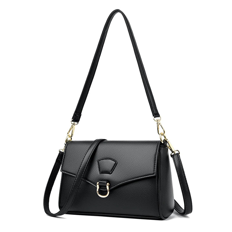 Fashionable Leather Crossbody Bag for Women, Multifunctional Shoulder Handbag