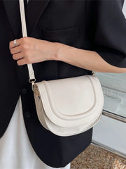 Women's Pu Leather Saddle Shoulder Crossbody Bag Tote