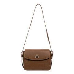 Women's Shoulder Bag PU Leather Female Bag Hardware Lock Flip