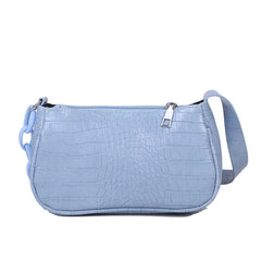 Women's PU Leather Shoulder Bag Crossbody Handbag Zipper Small Square Bag