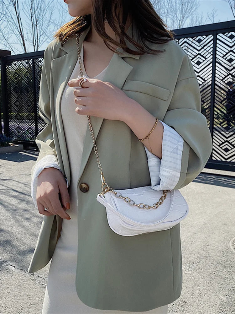 Women's Shoulder Bag Tote Pu Leather Chain Handbags Ladies Crossbody Bags