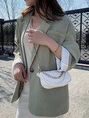 Women's Shoulder Bag Tote Pu Leather Chain Handbags Ladies Crossbody Bags