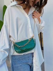 Women's Shoulder Bag Tote Pu Leather Chain Handbags Ladies Crossbody Bags