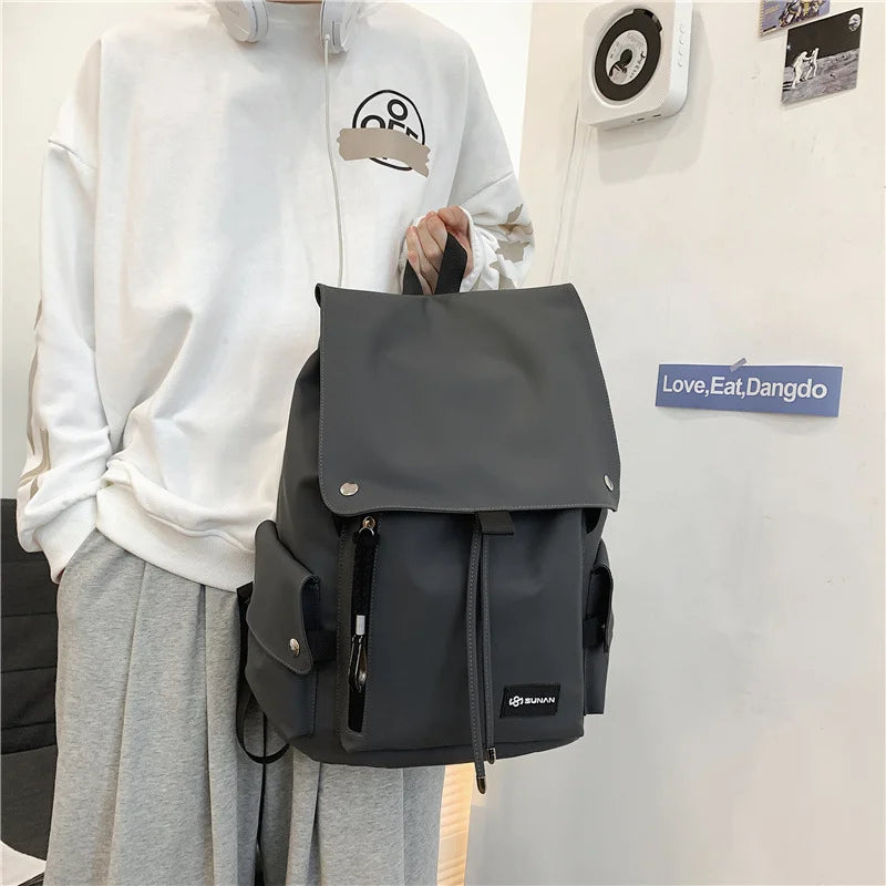 Men's Women's Anti-splash Backpack Large Capacity Student Schoolbag