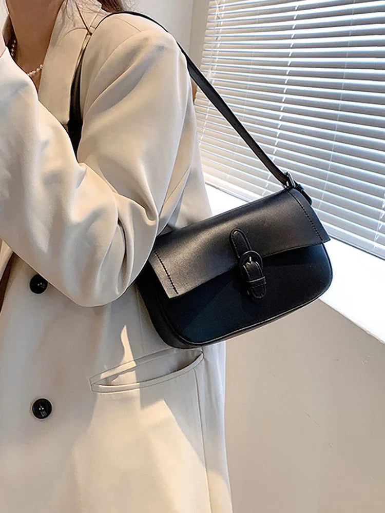 Underarm Female Crossbody Bags Pu Leather Handbags for Women