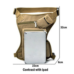 Tactical Drop Leg Bag Large Capacity Thigh Pouch Waist Shoulder Cycling Bags