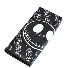 Unisex PU Leather Comics Nightmare Wallets Cartoon Jack Skull Purses