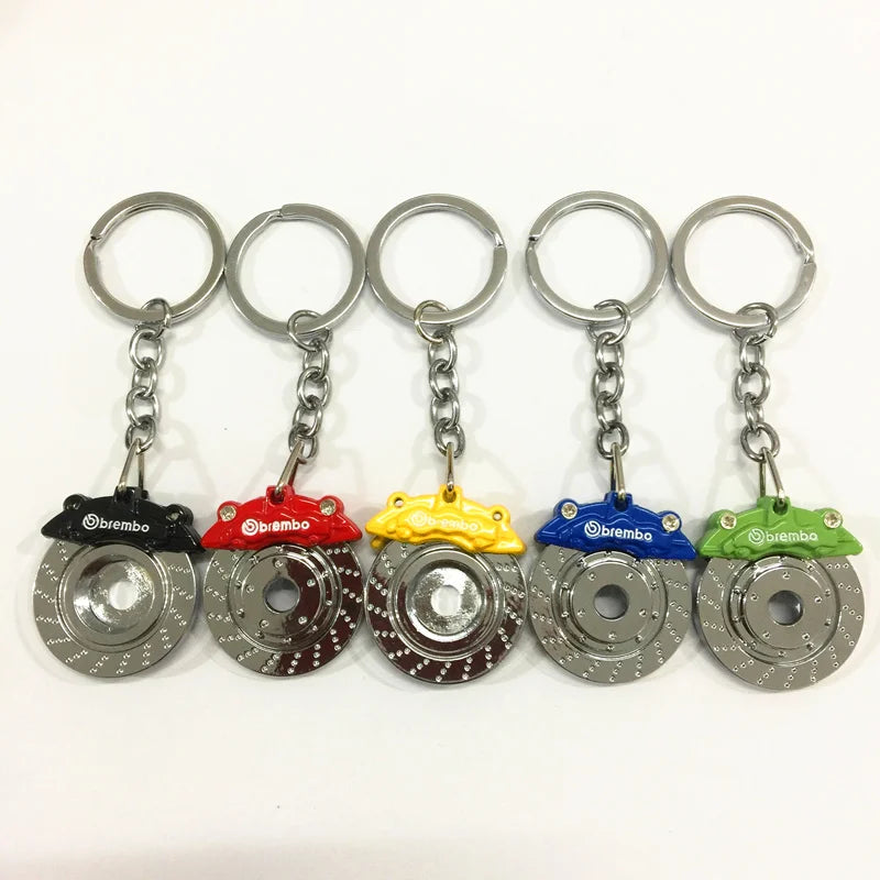 Universal Car Key Case Gunmetal Spinning Turbo Keychain