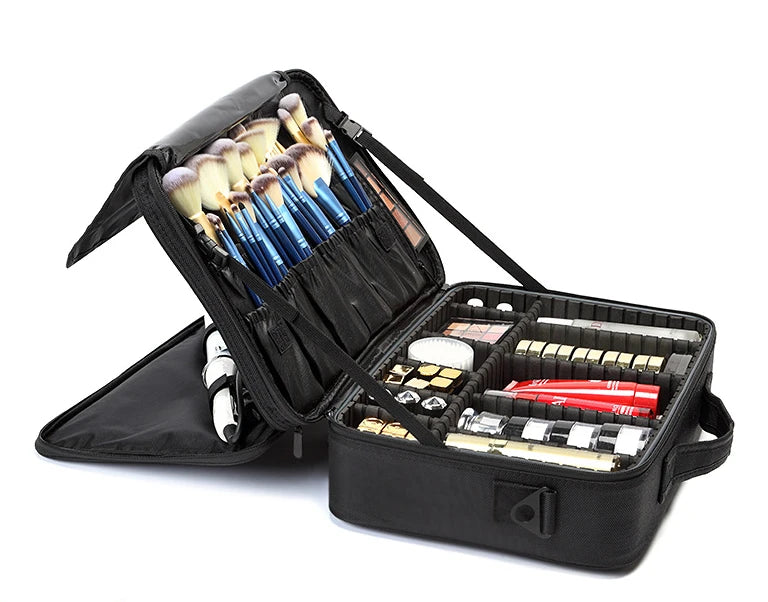Large Capacity Cosmetic Bag - Women Travel Makeup Case