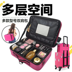 Large Capacity Cosmetic Bag - Women Travel Makeup Case