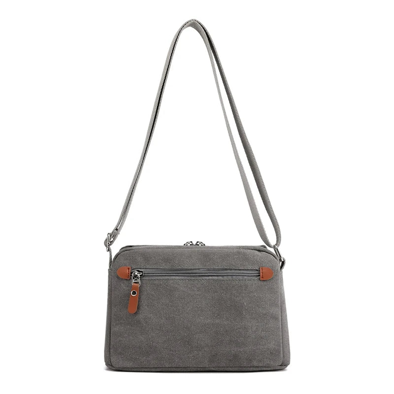 Vintage Canvas Messenger Bag For Women Crossbody Bags Sling Bag