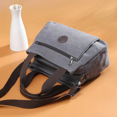 Vintage Casual Women Bag Canvas Handheld Crossbody Bag