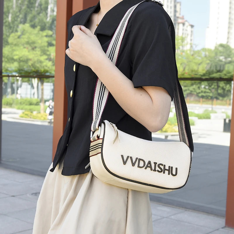 Vintage Cowhide Shoulder Bag Women Leather Messenger Bags Crossbody Bags