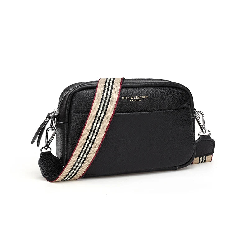 Vintage Cowhide Crossbody Cell Phone Shoulder Bag Leather Messenger Bags