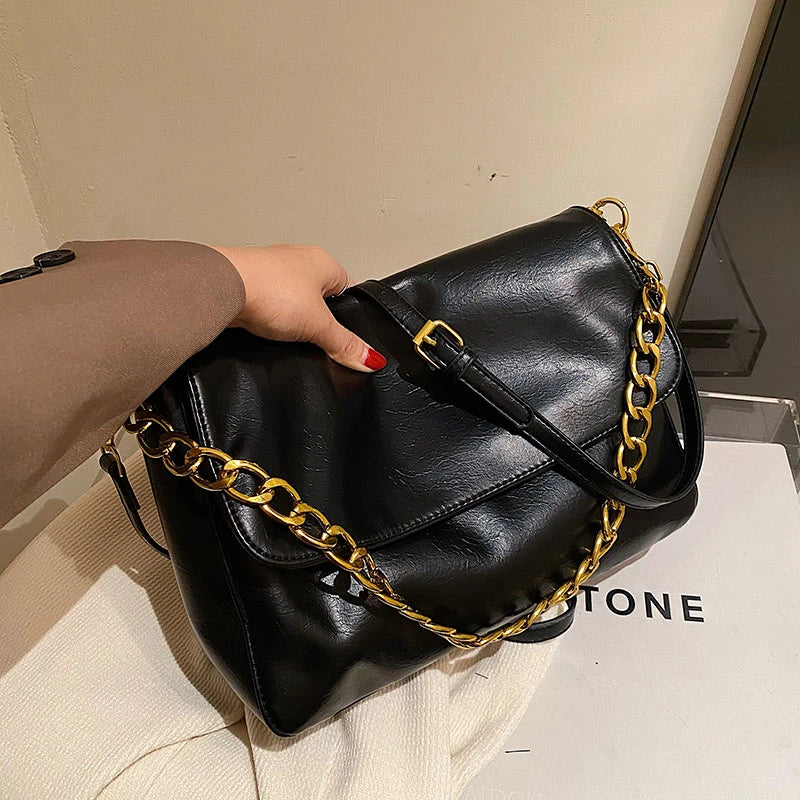 Vintage Crossbody Bag Chain Square Tote Sling Purse Shoulder Handbag