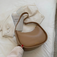 Vintage Zipper High Real Leather Women Shoulder Bag All-match Ladies Daily Purse