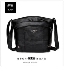 Vintage Soft Leather Girl Handbags Women Shoulder Bags Satchels
