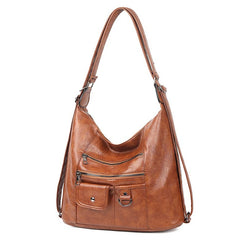 Waterproof PU Backpack School Bag For Teenage Girl