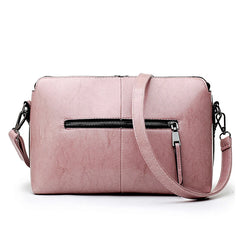 Vintage Oil Wax Leather Embossed Business Briefcase Crossbody Bag