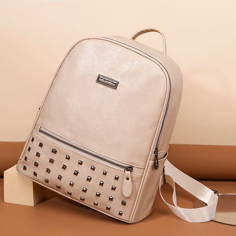 Vintage Womens Backpack Large Capacity School Bag