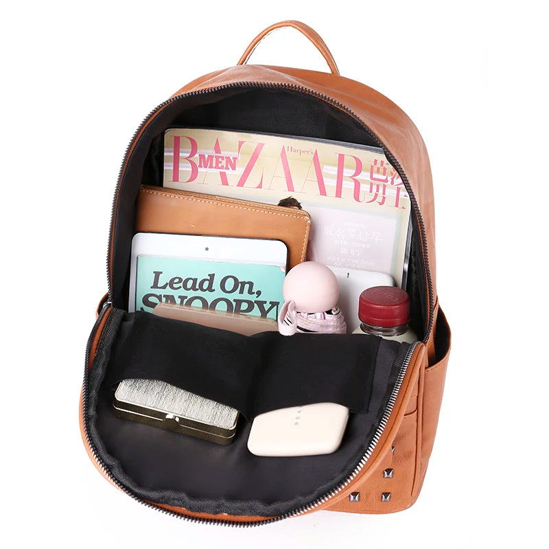 Vintage Womens Backpack Large Capacity School Bag