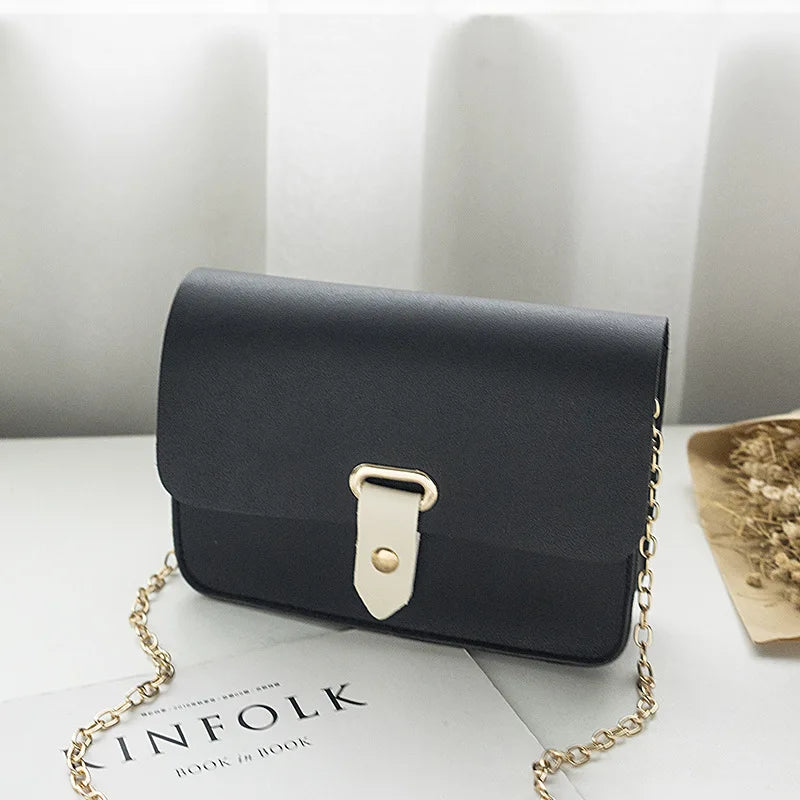 Vintage Women Flap Leather Shoulder Bag Lady Crossbody Messenger Envelop Clutch