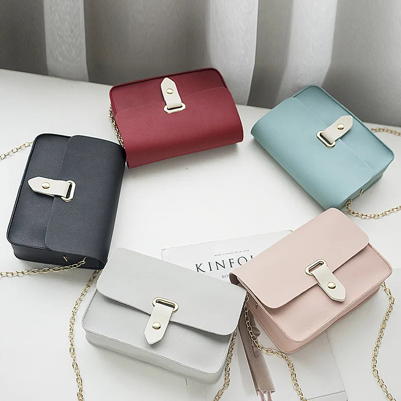 Vintage Women Flap Leather Shoulder Bag Lady Crossbody Messenger Envelop Clutch
