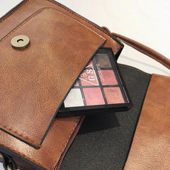 Vintage Women Flap Leather Shoulder Bag Crossbody Messenger Envelop Clutch