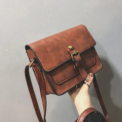Vintage Women Flap Leather Shoulder Bag Crossbody Messenger Envelop Clutch