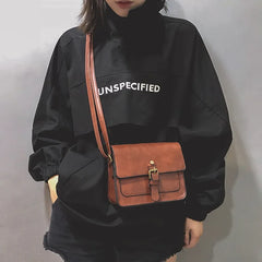 Vintage Women Flap Leather Shoulder Bag Crossbody Messenger Envelop Clutch