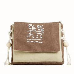 Vintage Women Messenger Bags Ethnic Canvas Bag Summer Shoulder Bag Female Travel