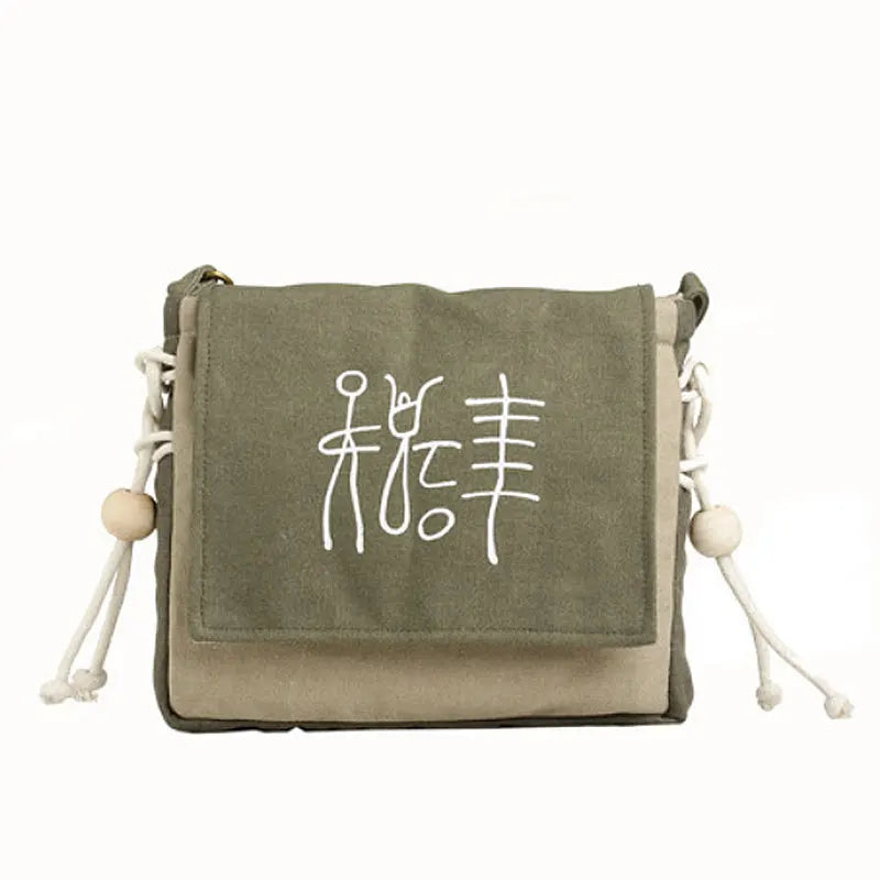 Vintage Women Messenger Bags Ethnic Canvas Bag Summer Shoulder Bag Female Travel