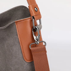 Vintage Women's Top-Handle Crossbody Bag Canvas Handbag