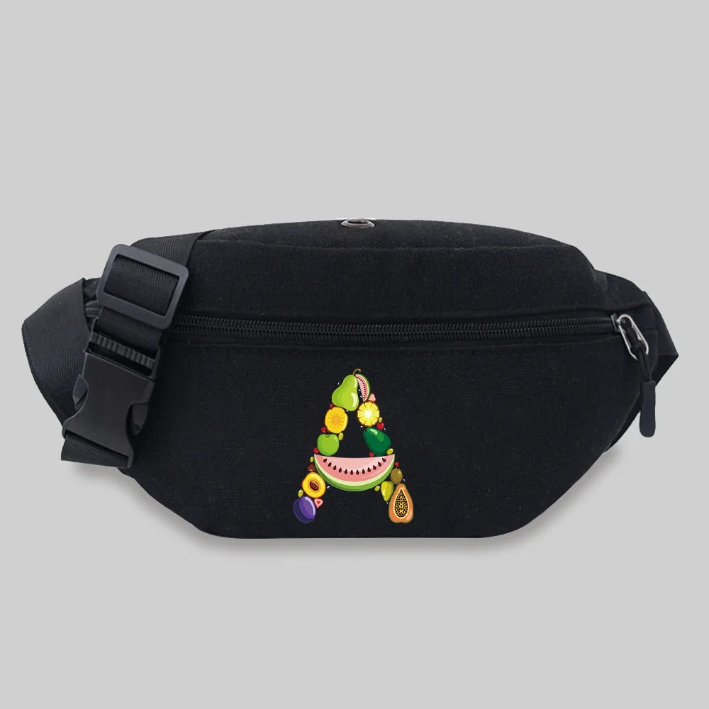 Unisex Waist Bag Fruit Pattern Messenger Chest Fanny pack