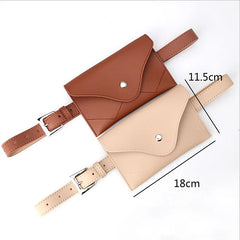 PU Leather Waist Bag for Women, Small Phone Pouch Belt Pack