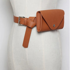 Vintage Women Waist Bag PU Leather Fanny Pack Phone Pouch Chest Bag C28