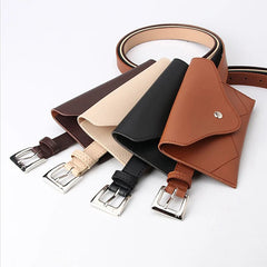 PU Leather Waist Bag for Women, Small Phone Pouch Belt Pack