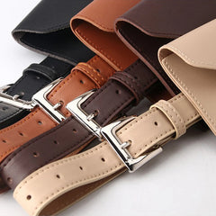 Waist Bag PU Leather Fanny Pack Female Belt Phone Pouch Small Chest Pack Bags