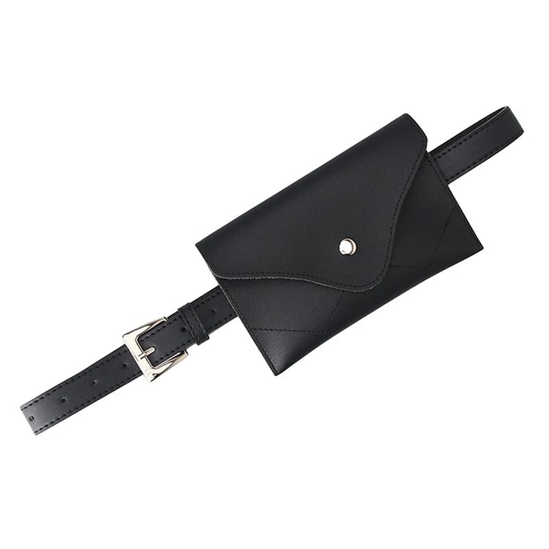 PU Leather Waist Bag for Women, Small Phone Pouch Belt Pack