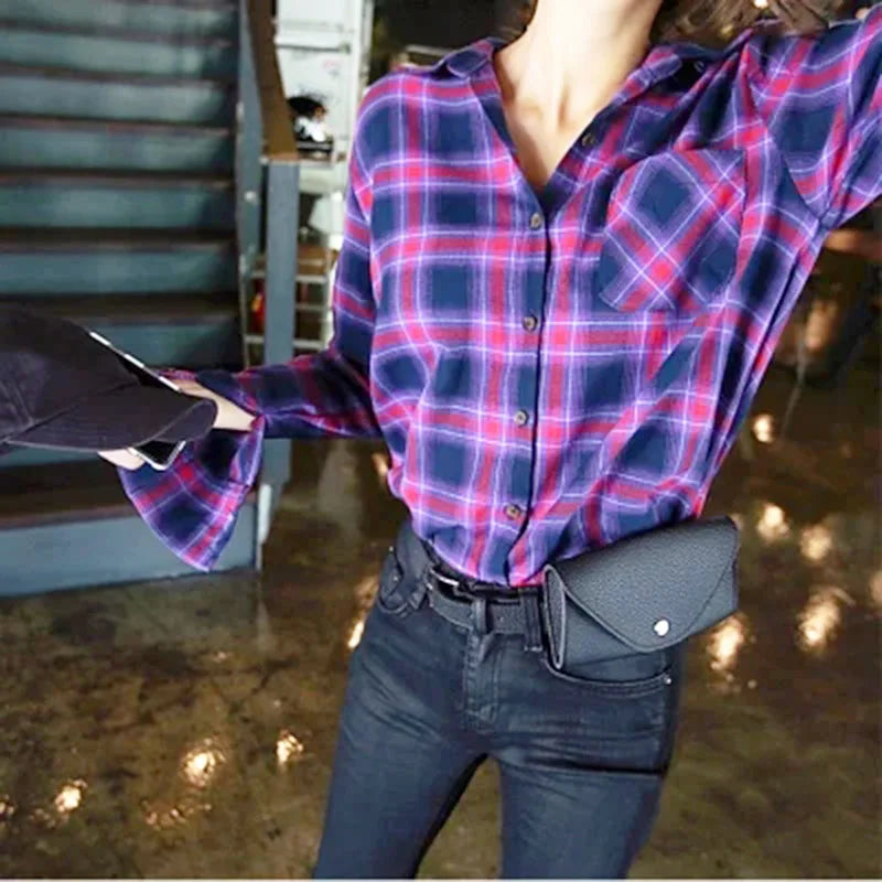 Vintage Waist Bag PU Leather Fanny Pack Phone Pouch Women Belt Messenger Bags