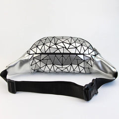 Luminous Belt Bag for Women, Geometry Waist Pack for Girls