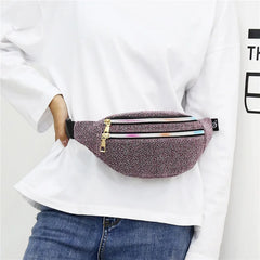 Holographic Fanny Pack Waist Bag Crossbody Chest Phone Pouch