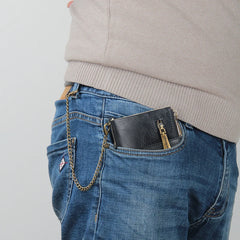 Short Wallet Men's Retro Multi-card PU Waterproof Wallet